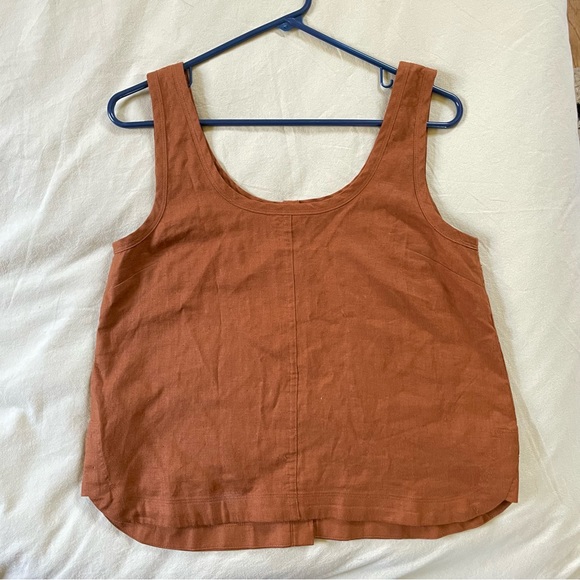 Madewell hemp-blend shirttail tank top - Picture 5 of 8